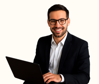 Business professional ready to help